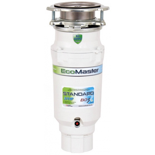 EcoMaster Standard EVO3 + AKCE Záruka+, Drtič kuchyňského odpadu pro běžnou domácnost