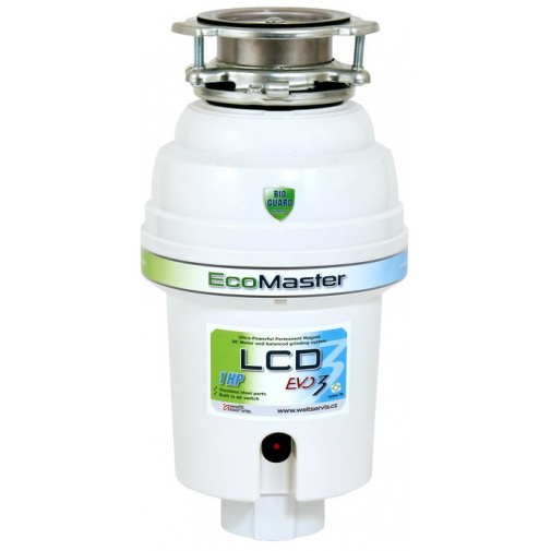 Gastro drtič kuchyňského odpadu EcoMaster LCD EVO3 + AKCE, pro lehké komerční provozy