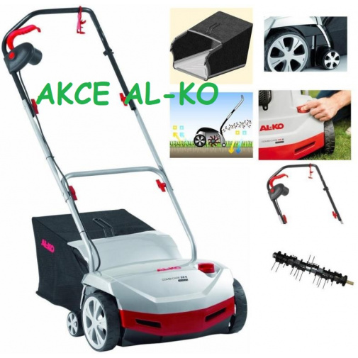 AL-KO Combi Care 38 E Comfort + AKCE, Elektrický travní vertikutátor se sběrným košem /112800/