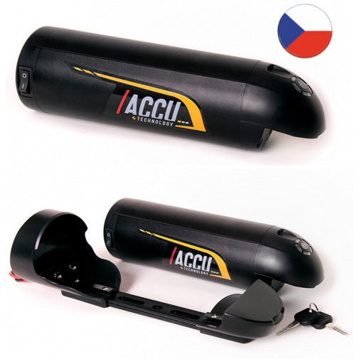 Náhradní baterie pro elektrokola Leader Fox, Apache R1 - ACCU 001/36/104, Lahev 36V/10.4 Ah/374Wh, rámová