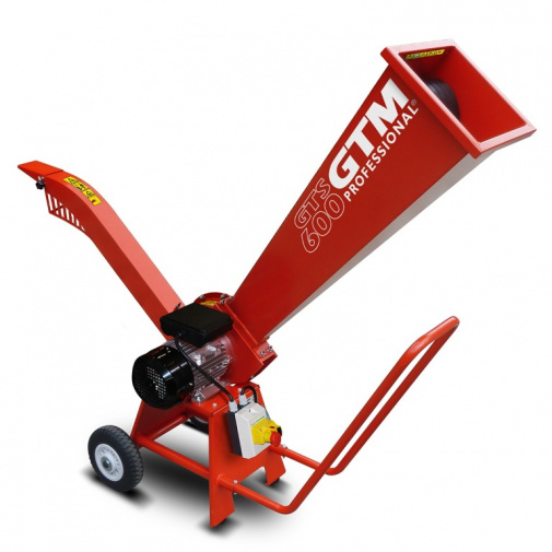 GTM Elektrický drtič větví profi GTM GTS 600 E Professional + AKCE, s motorem o výkonu 2,2 kW
