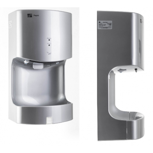 G21 Rapid Silver 635356 + AKCE, Bezdotykový osoušeč rukou stříbrný pro toalety