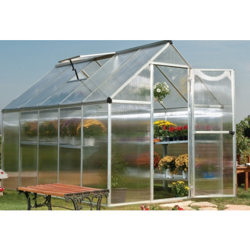 Polykarbonátový zahradní skleník PALRAM Multiline 6x10 silver 701631 + AKCE, stříbrný, rozměry 3,1 x 1,9m