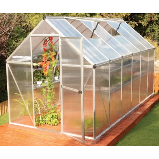 Palram Multiline 6x12 + AKCE+, Zahradní skleník montovaný z polykarbonátu 1,8 x 3,7 m /701781/