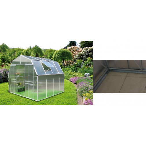 Zahradní skleník polykarbonátový VeGA Komfort TITAN 8000 STRONG + AKCE, rozměr 281 x 281 x  250cm