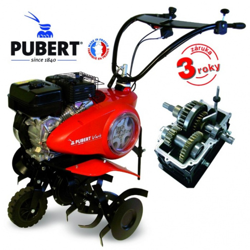 Pubert VARIO 55P C3 + AKCE%, Silný benzínový kultivátor s dvourychlostní převodovkou 212ccm