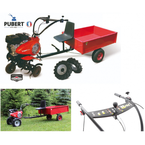 PUBERT SET1 + AKCE+, Akční sestava jednoosý traktor/kultivátor Pubert VARIO 55P C3 s vozíkem