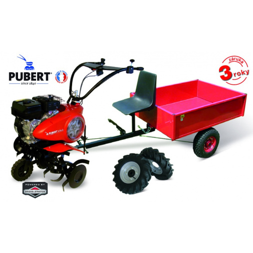 PUBERT SET2 s vozíkem VARIO B + AKCE%, Zahradní jednoosý traktůrek s vozíkem, B&S CR950