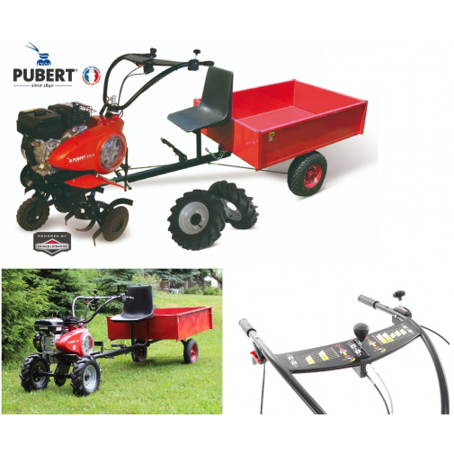 PUBERT SET2 + AKCE+, Akční sestava jednoosý traktor/kultivátor Pubert VARIO 65B C3 s vozíkem, B&S CR950