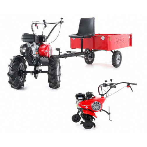 Pubert SET6 + AKCE%, Multifunkční jednoosý traktor s vozíkem VARIO B, B&S CR950