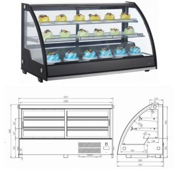 Tefcold Upd 80 I Black Chladící, Marchia Mdc130 31 Refrigerated Countertop Bakery Display Case With Led