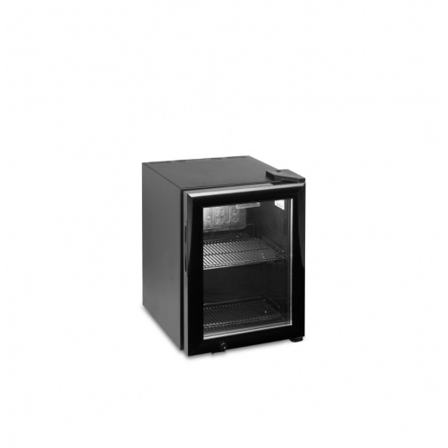 Chladicí minibar TEFCOLD BC 30 + Záruka+, kompresorový minibar prosklený s výškou 50cm, černý