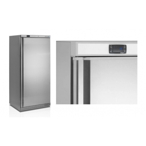 Gastro lednice Tefcold UR 550 S + AKCE, nerez opláštění, objem 420l,  výška 170cm, rozměr polic GN2/1