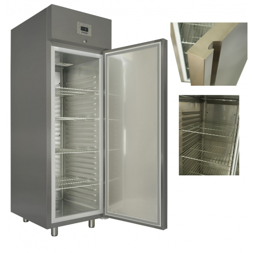 Gastro lednice nerez SNAIGE CC70MF-T8EP1B + AKCE, objem 500l, šedá ocel, nerez interiér