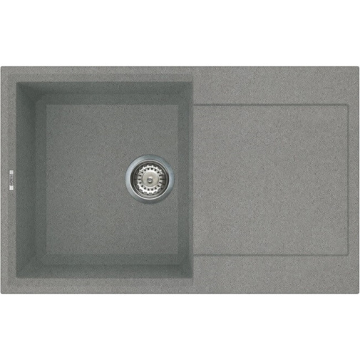 ELLECI EASY 300 G48 Cemento + AKCE, Granitový dřez s odkapem šedý