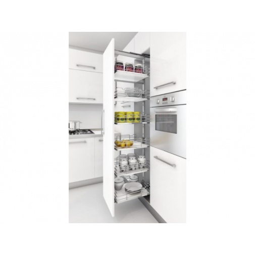 SIGE ART253i 300mm + AKCE | Kuchyňský systém, potravinová skříň s tlumeným dovřením, 4 koše,výsuv GRASS