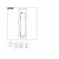 Obrázek galerie pro produkt SIGE ART002i + AKCE, Kuchyňský systém, Plnovýsuvný dvojkoš, pro korpus 150mm