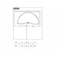Obrázek galerie pro produkt SIGE ART070i Karusel 180, 450mm + AKCE, Kuchyňský systém, Otočná polička do kuchyňské linky
