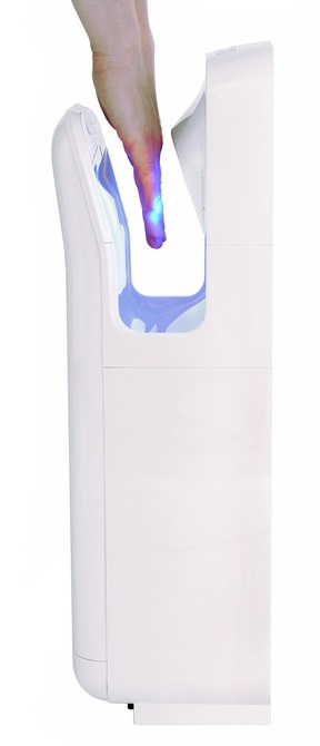 Obrázek galerie pro produkt Tryskový osoušeč rukou Jet Dryer CLASSIC stříbrný + Záruka+, pro toalety a umývárny, HEPA filtr H13