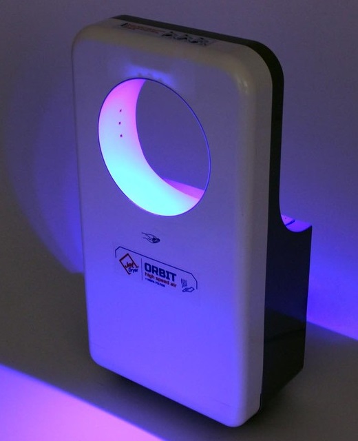Obrázek galerie pro produkt Jet Dryer ORBIT Bílý + AKCE%, Tryskový osoušeč rukou s kruhovým designem, HEPA filtr H12
