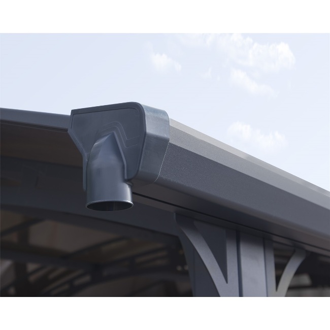 Obrázek galerie pro produkt Palram Arcadia 4300 + AKCE%, Hliníkový přístřešek pro auto montovaný s polykarbonátovou střechou /705515/
