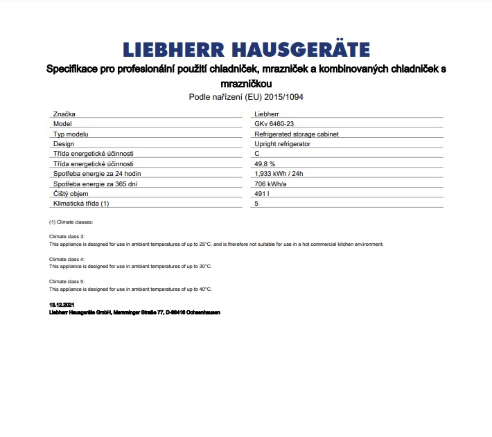 Obrázek galerie pro produkt Liebherr GKv 6460 + ZárukaPlus, Chladící skříň ProfiLine na přepravky GN 2/1, nerez, výška 207cm
