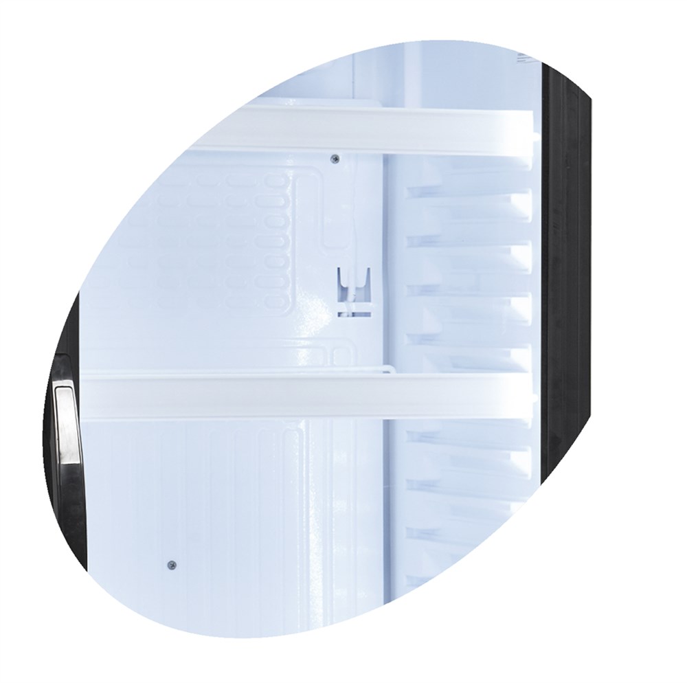 Obrázek galerie pro produkt TEFCOLD CEV 425 1 LED + AKCE+, Chladicí skříň jednodveřová s prosklenými dveřmi, výška 184cm