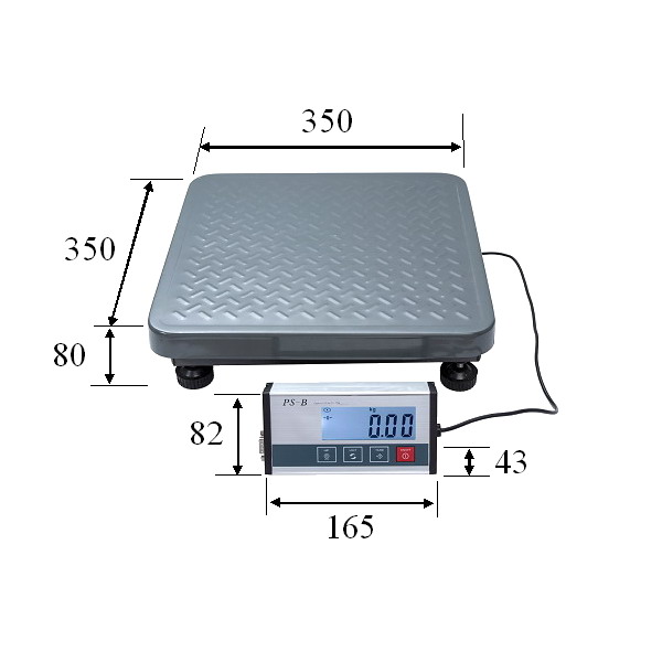 Obrázek galerie pro produkt Balíková váha LESAK PS-B, 60kg/20g + AKCE, pro kontrolní vážení zásilek
