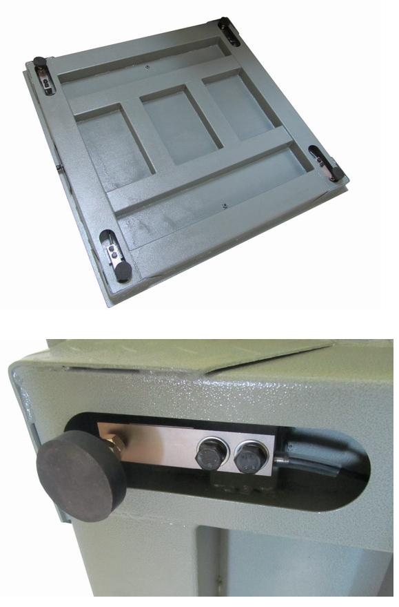 Obrázek galerie pro produkt LESAK 4T1010L-MB-DFWL, 300kg/100g + AKCE, Podlahová váha lakovaná 300kg s vážním indikátorem