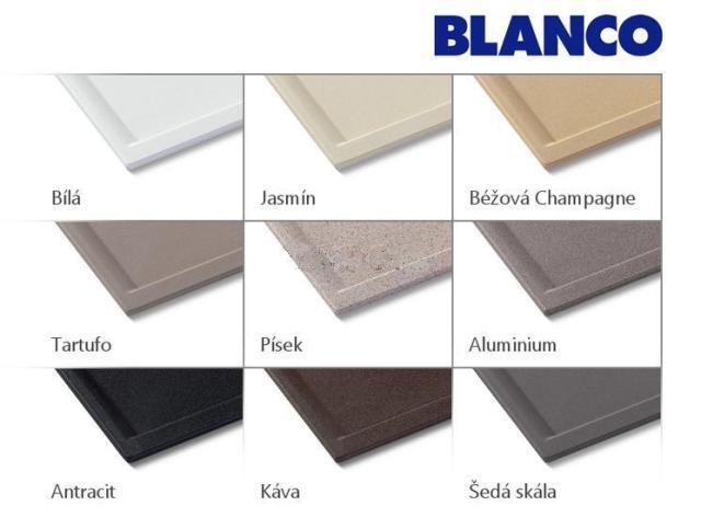 Obrázek galerie pro produkt Kuchyňský dřez BLANCO DALAGO 45 Silgranit bílá 517160, jednodřez bez odkapu, s excentrem