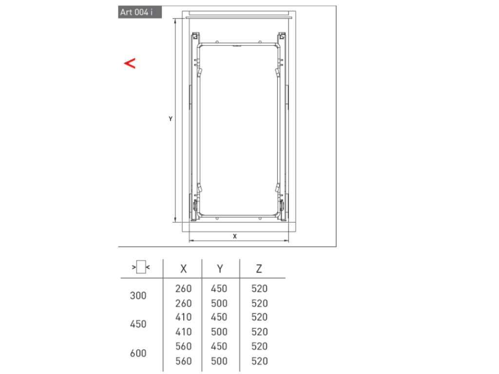 Obrázek galerie pro produkt SIGE ART004i/300 + AKCE, Kuchyňský systém, Plnovýsuvný dvojkoš, pro korpus 300mm